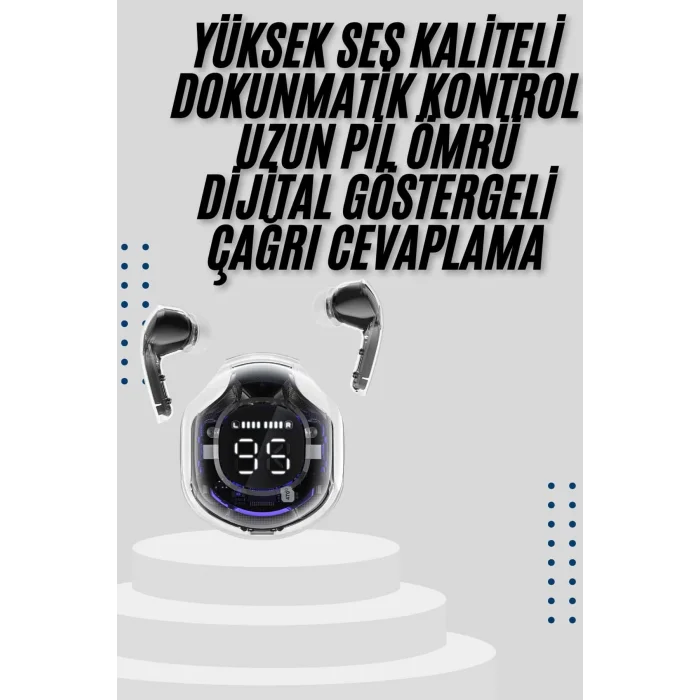 BUĞZ 2025 Model Kablosuz Bluetooth Kulaklık ANC ENC Destekli HİFİ Stereo