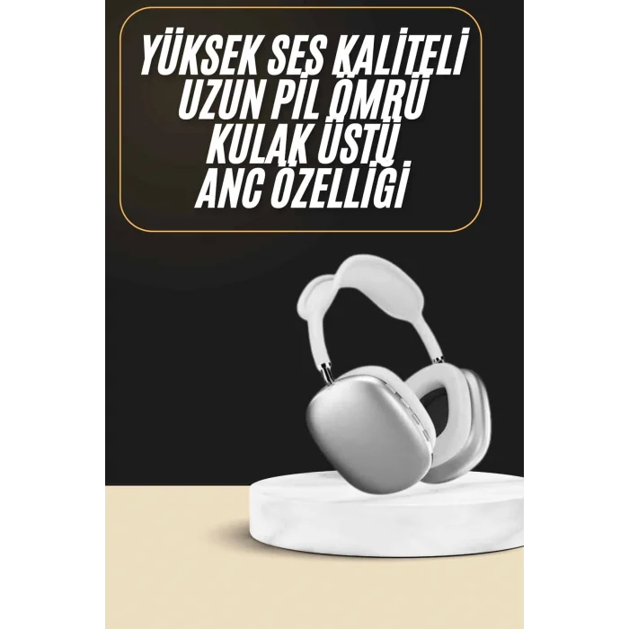 BUĞZ 2025 Model Kulak Üstü Kablosuz Bluetooth Kulaklık Gürültü Azalta Uzun Pil - BUĞZ