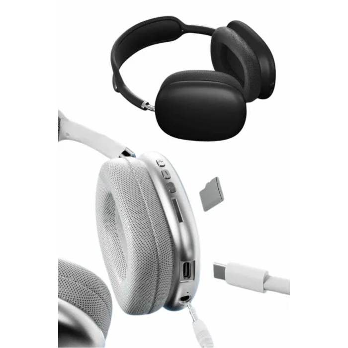 BUĞZ 2025 Model Kulak Üstü Kablosuz Bluetooth Kulaklık Gürültü Azalta Uzun Pil - BUĞZ