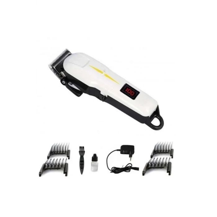 BUĞZ 2025 Model Şarjlı Dijital Saç Sakal Tıraş Makinesi Islak Kuru Kullanıma Uygun