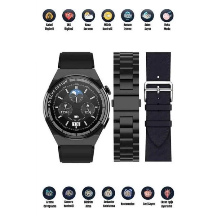 BUĞZ 2025 Model Yeni Nesil GPS Uyumlu Uyku Takibi Ve Sağlık Takibi Spor Modları - BUĞZ