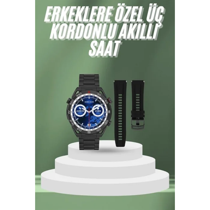 BUĞZ 2025 Model Yuvarlak Ekran Android ve İOS Uyumlu GPS Takibi Yapabilen Akıllı Saat Yeni Nesil - BUĞZ