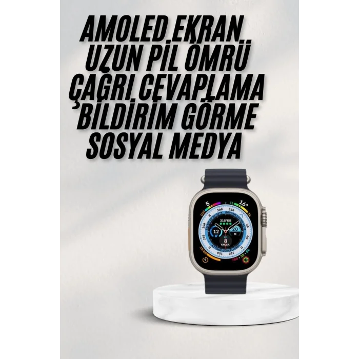 BUĞZ 2025 Yeni Model Akıllı Saat Android ve İOS Uyumlu Çağrı Cevaplama