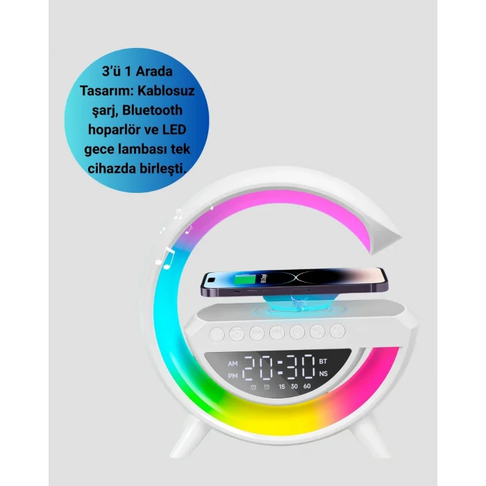 BUĞZ 2025 Yeni Seri 15W Kablosuz Şarjlı LED Atmosfer Lambası