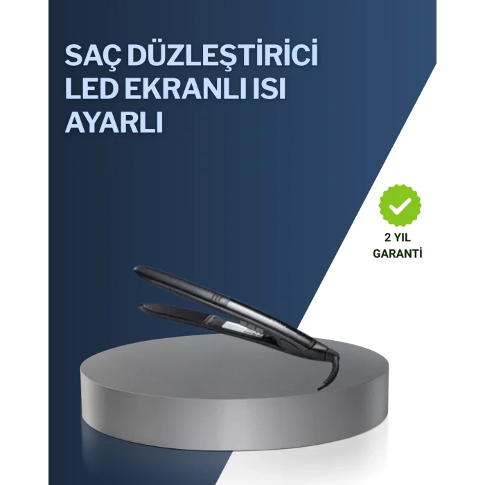  2025 Yeni Seri Dijital Ekranlı Isı Ayarlı Saç Düzleştirici Titanyum Kaplama A Kalite