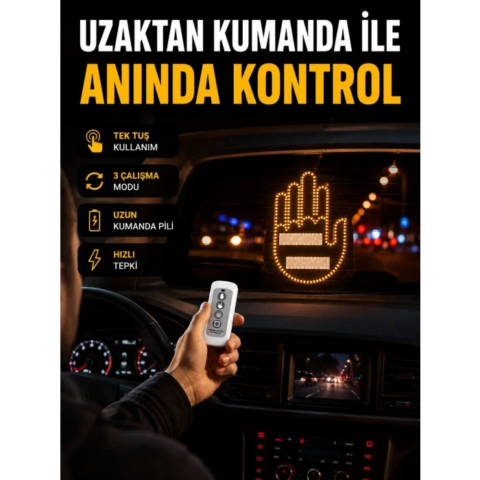 BUĞZ 2025 Yeni Seri LED El Şekilli Park Uyarı ve Güvenlik Cihazı Orijinal