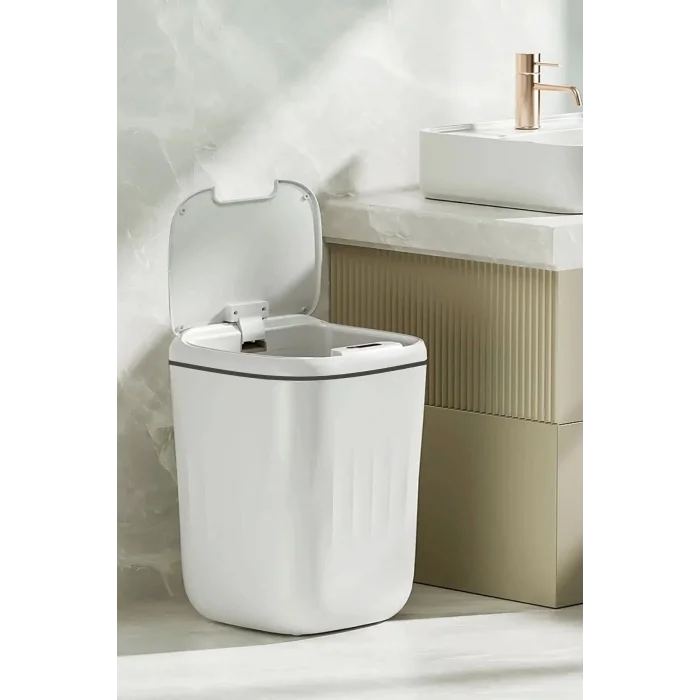  20L UV Işık Antibakteriyel Akıllı Koku Geçirmez Teknolojik Sensörlü Çöp Kovası Ofis Banyo Mutfak