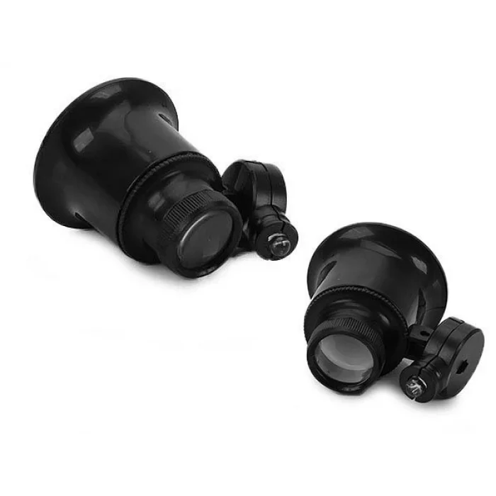 BUĞZ 20x Büyütmeli,saat,takı Onarım Için Cam Lensli Optik Işıklı Göz Büyüteçmg13b9a