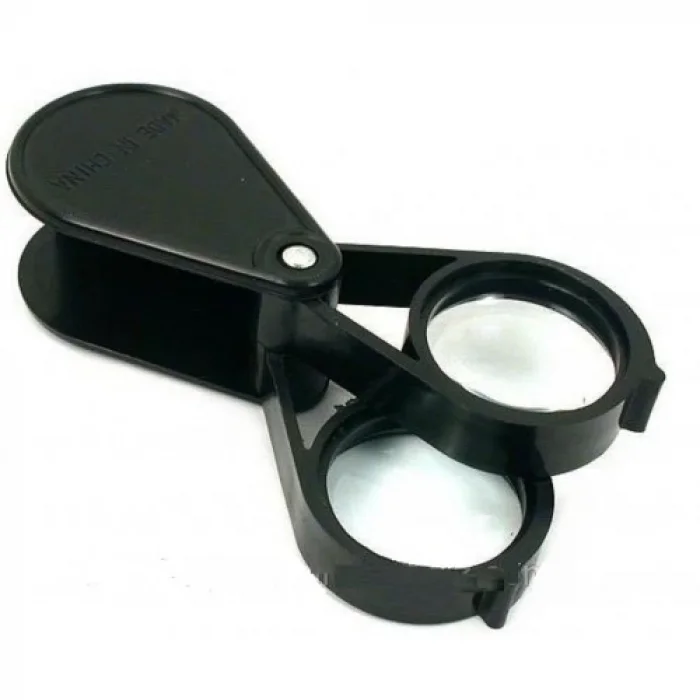 BUĞZ 20x30 2k30mm Çıft Optik Lens Katlanan Cep Büyüteç.