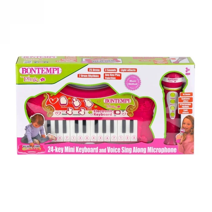 BUĞZ 2172 Elektronik Mikrofonlu Işıklı Org 24 Tuş