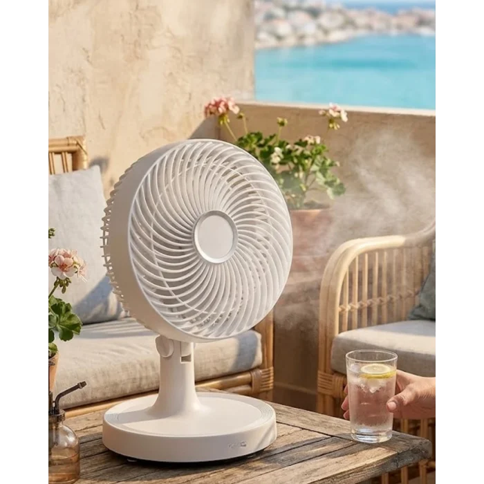 BUĞZ 2200 RPM Mini Masaüstü Vantilatör Sessiz ve Güçlü Hava Akışlı Fan