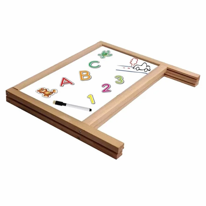 BUĞZ 2243 Manyetik Çift Taraflı  Masaüstü Ahşap Yazı Tahtası -Dıytoy
