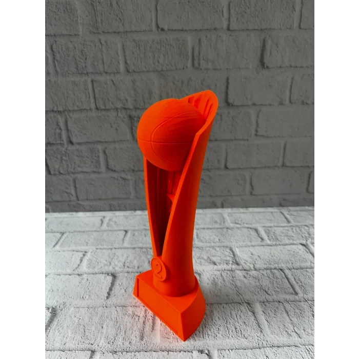 BUĞZ 23cm Turuncu Basketbol Kupa Biblo Modern Ödül Dekor Ürünü