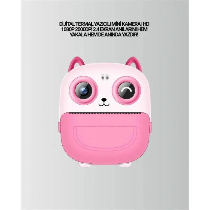  2.4” Ekranlı Mini Kamera – 1080p Kayıt + Mürekkepsiz Yazdırma