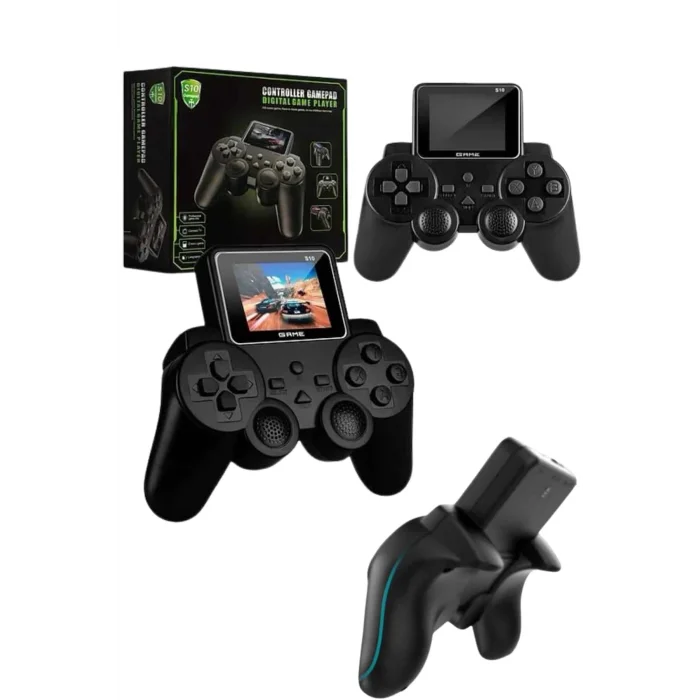  2.4 İnç Ekran 520 Oyunlu Retro Temalı Kablosuz Oyun Kolu El Atarisi