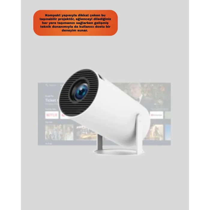 BUĞZ 2.4G Kablosuz Destekli Oyun ve Film Projeksiyonu Ev Kullanımı İçin - Lisinya