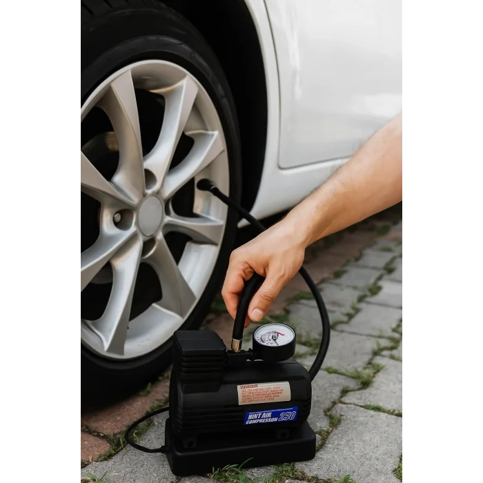 BUĞZ 250 PSI 12V Taşınabilir Mini Hava Kompresörü | Oto Lastik Şişirme Pompası | Araba, Motosiklet, Bisiklet Uyumlu