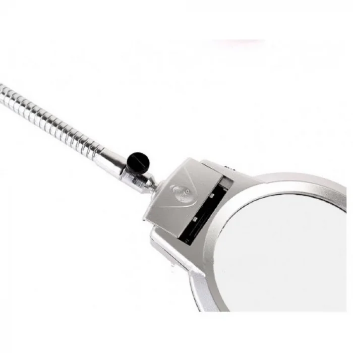 BUĞZ 2.5x90 Mm 5x24 Mm Büyüteç, Mandallı Metal Hortumlu Masa Üstü Büyüteç - BUĞZ