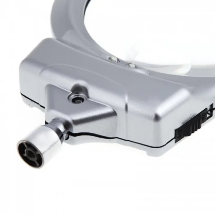 BUĞZ 2.5x90 Mm 5x24 Mm Büyüteç, Mandallı Metal Hortumlu Masa Üstü Büyüteç - BUĞZ