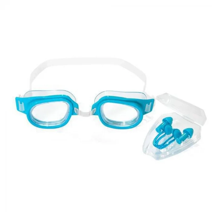  26034 Bestway Çocuk Yüzücü Gözlüğü, Burun Mandalı ve Koruyucu Kulak Tıkacı Seti 7+