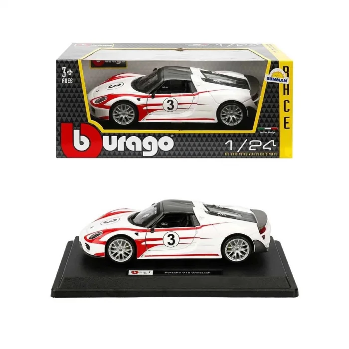 BUĞZ 28009 Burago Porsche 918 Spyder 1:24 Model Araba