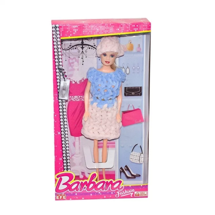  296 Örme Kıyafetli Şapkalı Bebek -1 adet stokta olan gönderilir