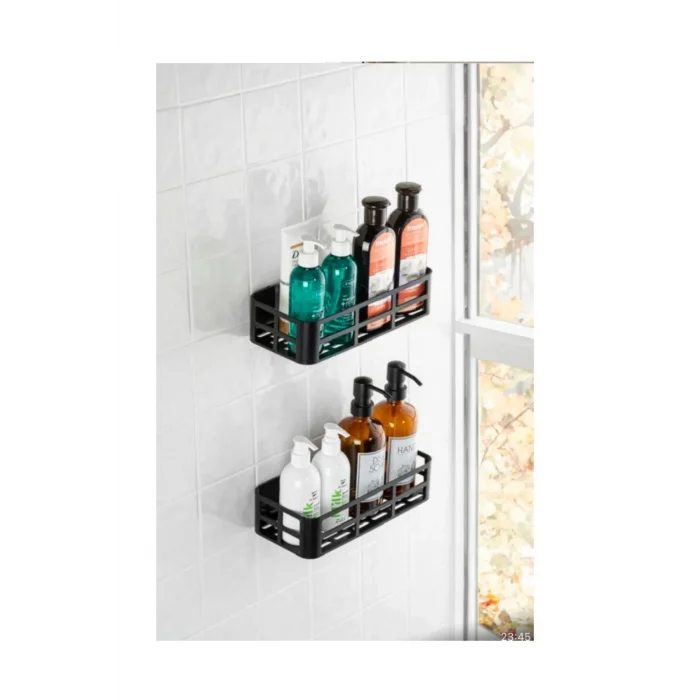  2’li banyo organizer düzenleyici yapışkanlı raf