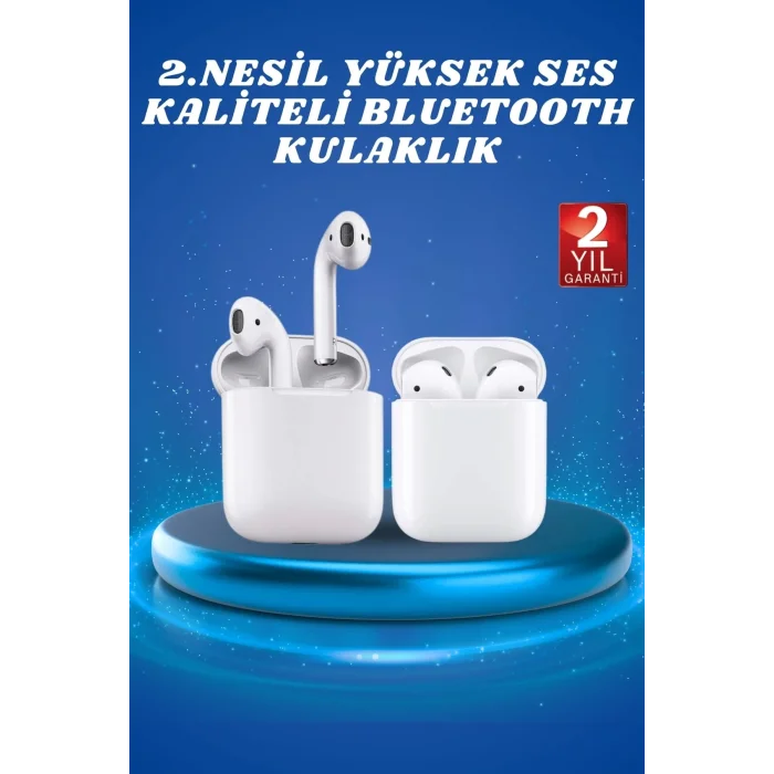  2.Nesil Yeni Model TWS Bluetooth Kulaklık Dokunmatik Kontrol Yüksek Ses Kaliteli