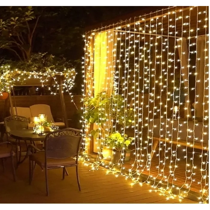 BUĞZ 2x2 Metre Perde Led Sarı Işık