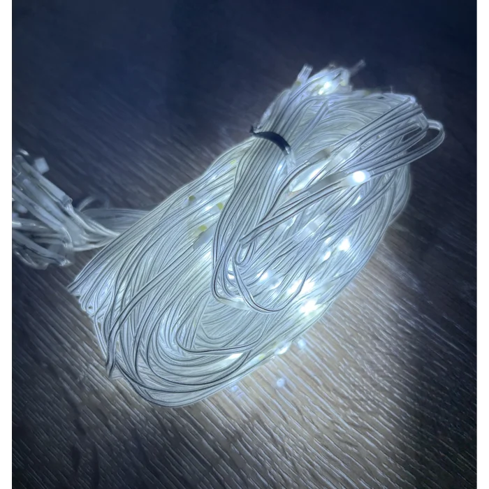 BUĞZ 2x2 Perde 192 LED Beyaz Işık - 8 Fonksiyonlu