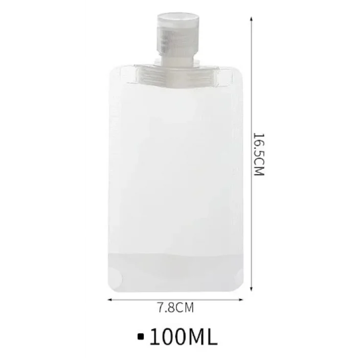 BUĞZ 3 Adet 100ml Krem Şampuan Kabı Tekrar Kullanılabilir Set Bx40