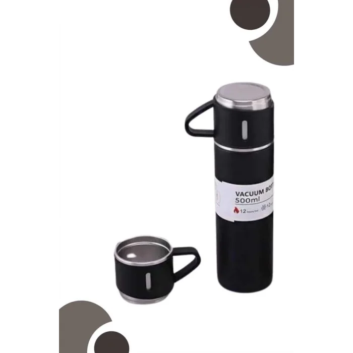  3 Bardaklı Termos Seti Anneler Gününe Özel Hediye Taşınabilir Sızdırmaz Isı Koruyucu