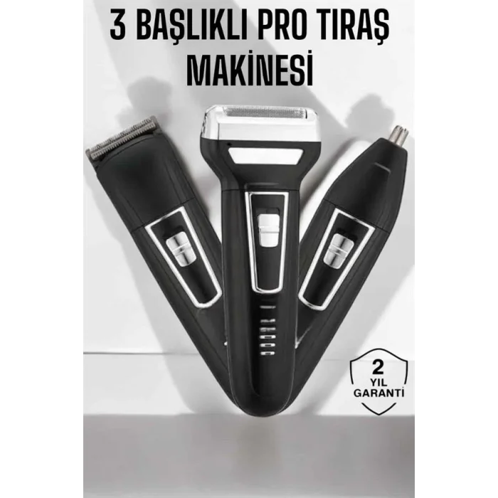 BUĞZ 3 Başlıklı Profesyonel Tıraş Makinesi - Lisinya