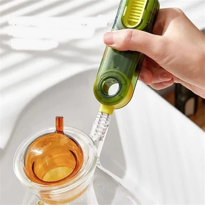 BUĞZ 3 Fonksiyonlu Çok Amaçlı  Temizlik Fırçası Mutfak-Banyo-Araç- Klavye -Pencere Oluk Temizlik Fırçası