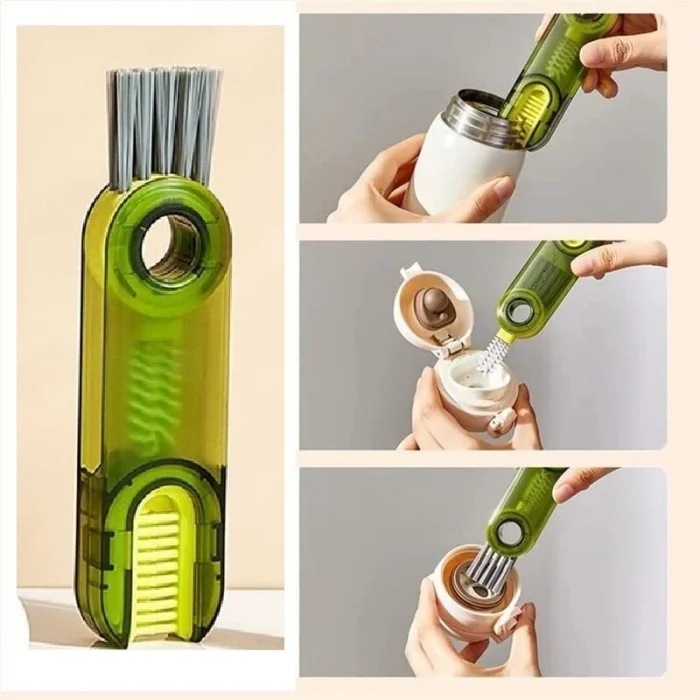 BUĞZ 3 Fonksiyonlu Çok Amaçlı  Temizlik Fırçası Mutfak-Banyo-Araç- Klavye -Pencere Oluk Temizlik Fırçası