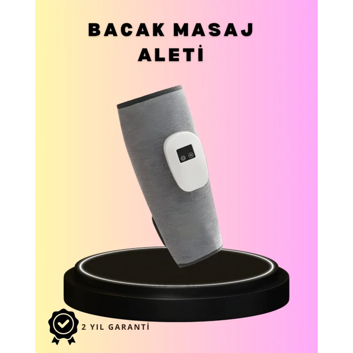 BUĞZ 3 Kademeli Hava Basınçlı Isıtmalı Baldır Masaj Aleti – Titreşimli ve Kablosuz Kullanım