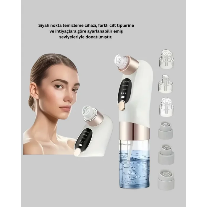 BUĞZ 3 Kademeli Vakumlu Gözenek Temizleme Cihazı – Cilt Yenileyici Masaj ve Derin Temizlik