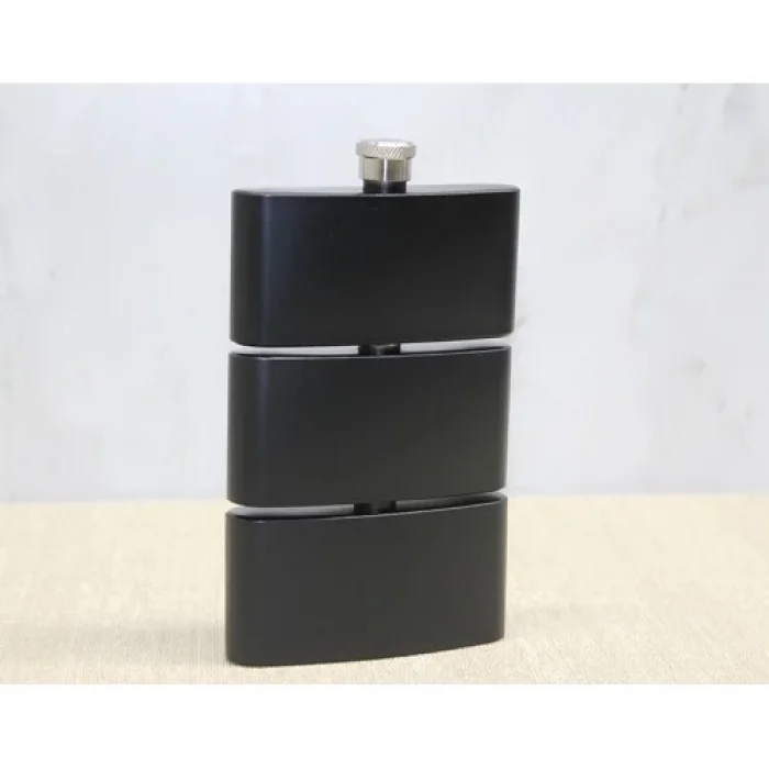  3 Katlı Paslanmaz Çelik Matara Siyah Renk