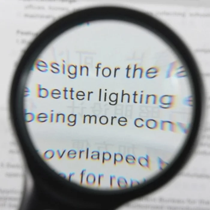 BUĞZ 3 Led Işıklı 3x75 Mm 45x22 Mm  El Büyüteç - BUĞZ