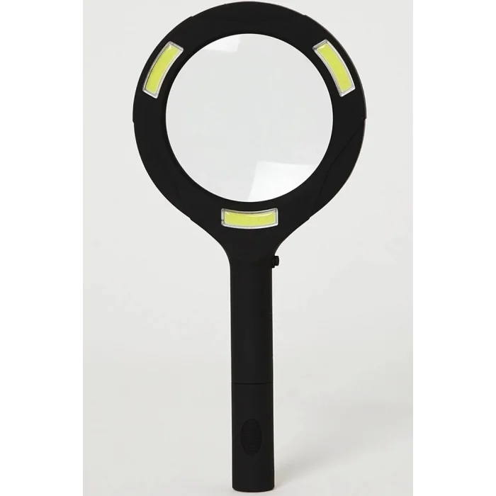 BUĞZ 3 Ledli Işıklı El Büyüteci 250 Lümen Beyaz Işık Büyüteç 3x Zoom Tamirci Büyüteç Wt374