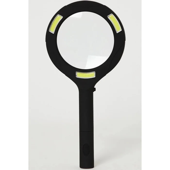 BUĞZ 3 Ledli Işıklı El Büyüteci 250 Lümen Beyaz Işık Büyüteç 3x Zoom Tamirci Büyüteç Wt374 - BUĞZ