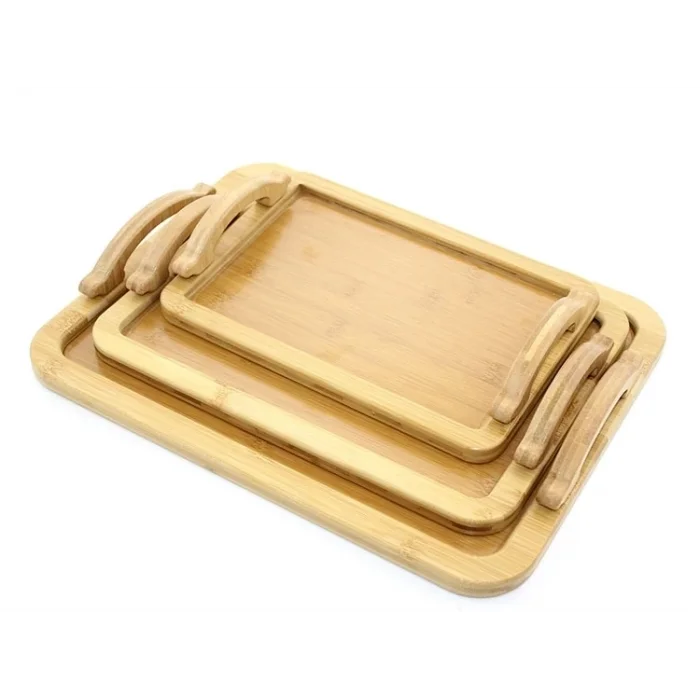 BUĞZ 3lü Bambu Tepsi Alk2165