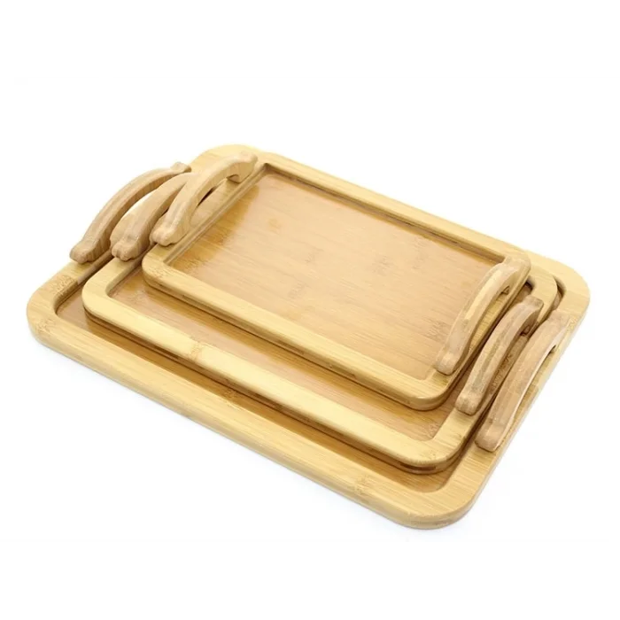 BUĞZ 3lü Bambu Tepsi Alk2165