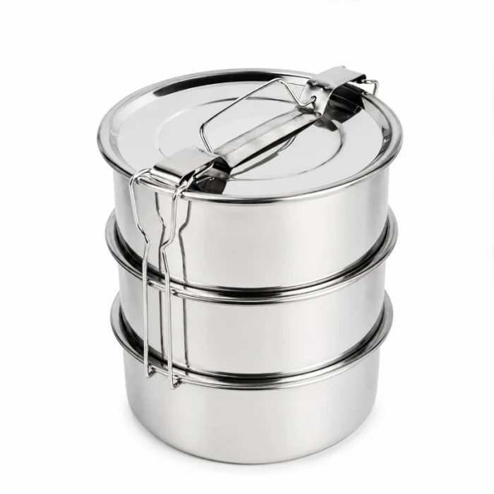 BUĞZ 3lü Metal Sefer Tası - Paslanmaz Çelik - 16 cm
