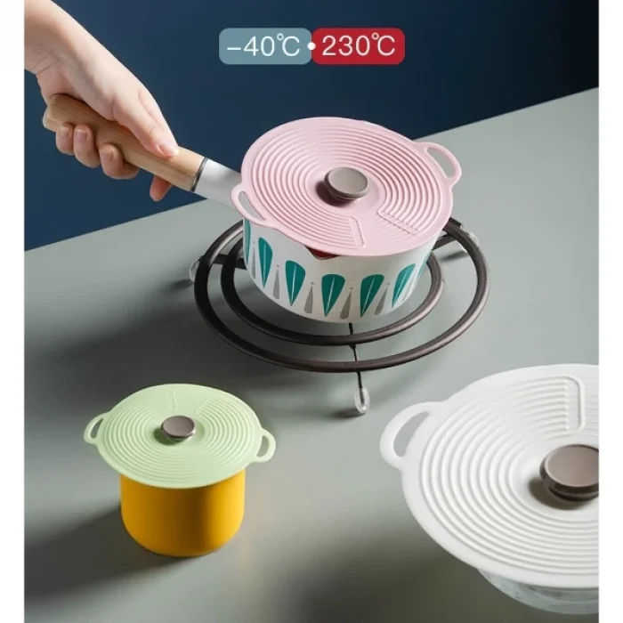  3lü Vakumlu Silikon Kapak Seti