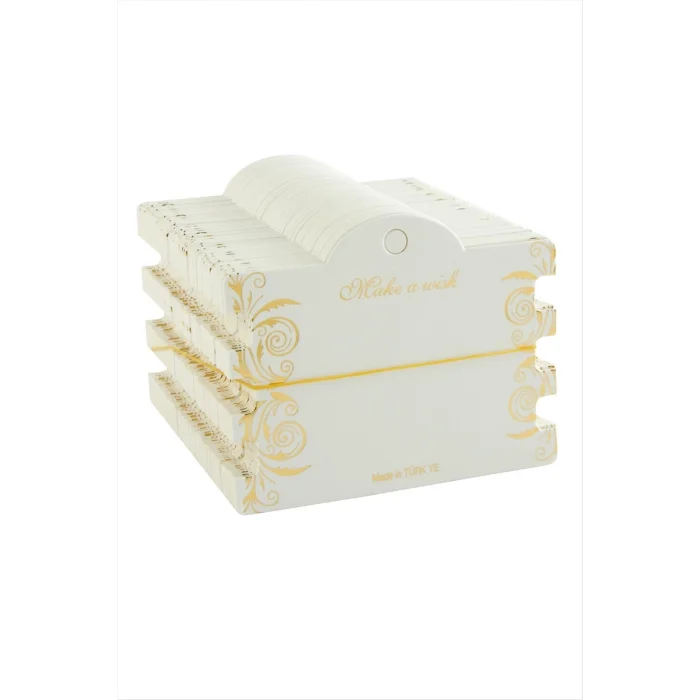 BUĞZ 100 Adet 8x10 cm Mukavva Bileklik Kartı - 3Lü Yaldızlı Kalın, Takı Organizer Aksesuarı BX-313735
