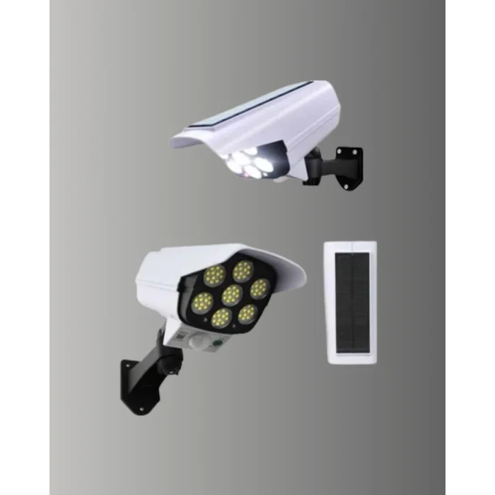 BUĞZ 3 Modlu Güneş Paneli Aydınlatmalı Dış Mekan Güvenlik Işığı – IP65 Su Geçirmez, PIR Sensörlü