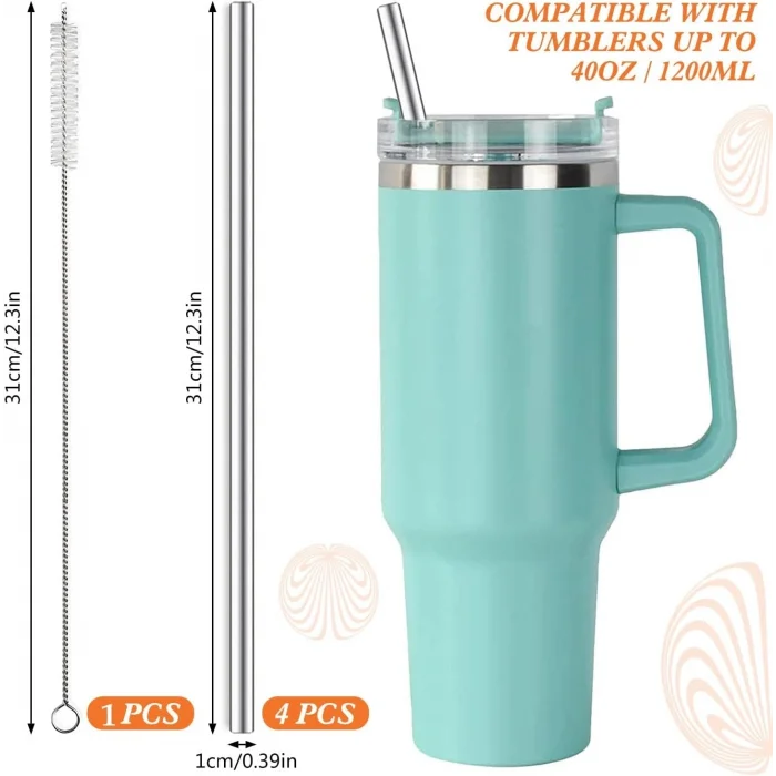BUĞZ 3 Parça Paslanmaz Çelik Pipet Seti