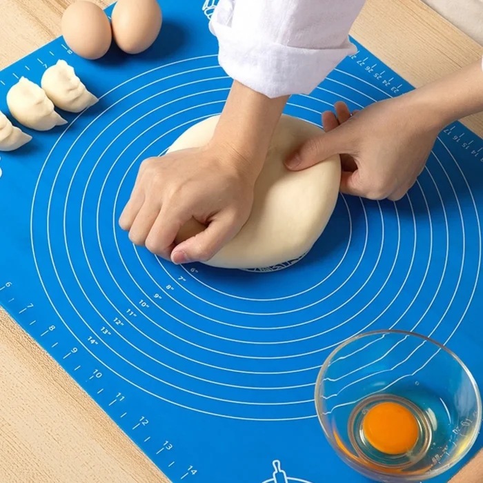 BUĞZ 30*40 Cm Hamur Matı Silikon Ölçekli Kullanımı Kolay Hamur Açma Matı Bx40