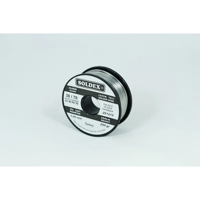 BUĞZ 30-70 Lehim Teli 200 Gr 1,6 Mm Sn:30 - Pb:70